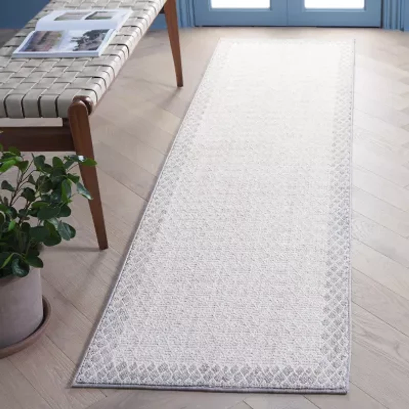 Martha Stewart Rio Bordered 26" X 96" Indoor Rectangular Runner"