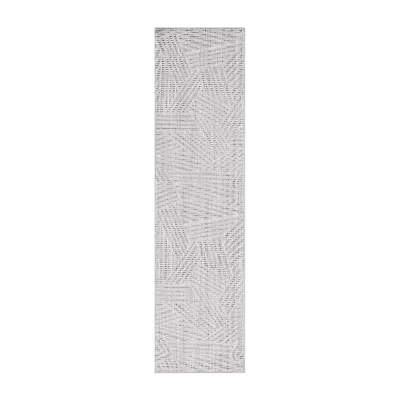Martha Stewart Tenny Geometric 26" X 96" Indoor Rectangular Runner"