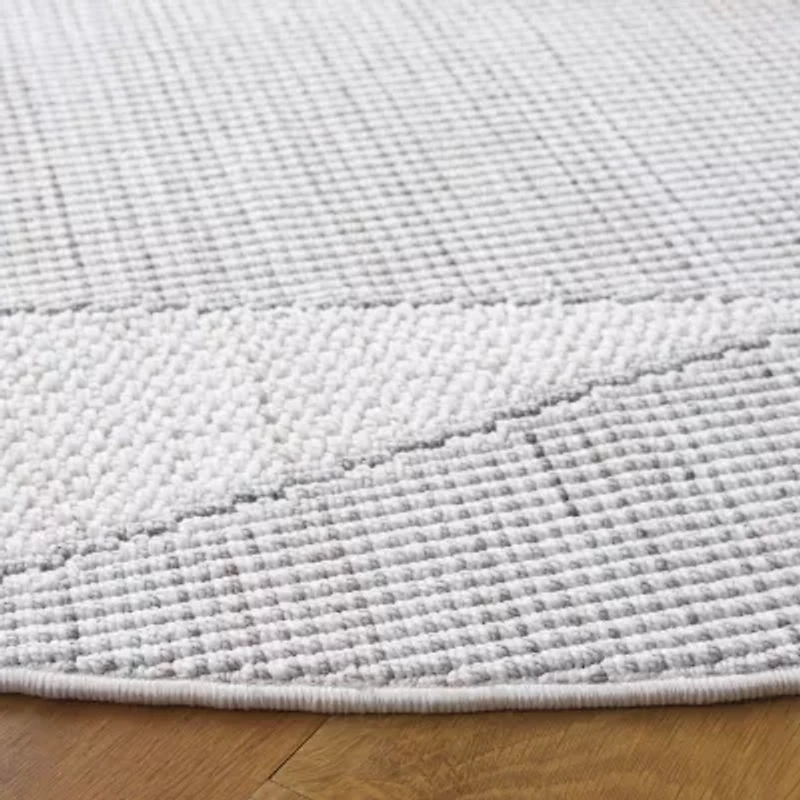 Martha Stewart Tony Geometric 6'7" X 6'7" Indoor Round Area Rug"