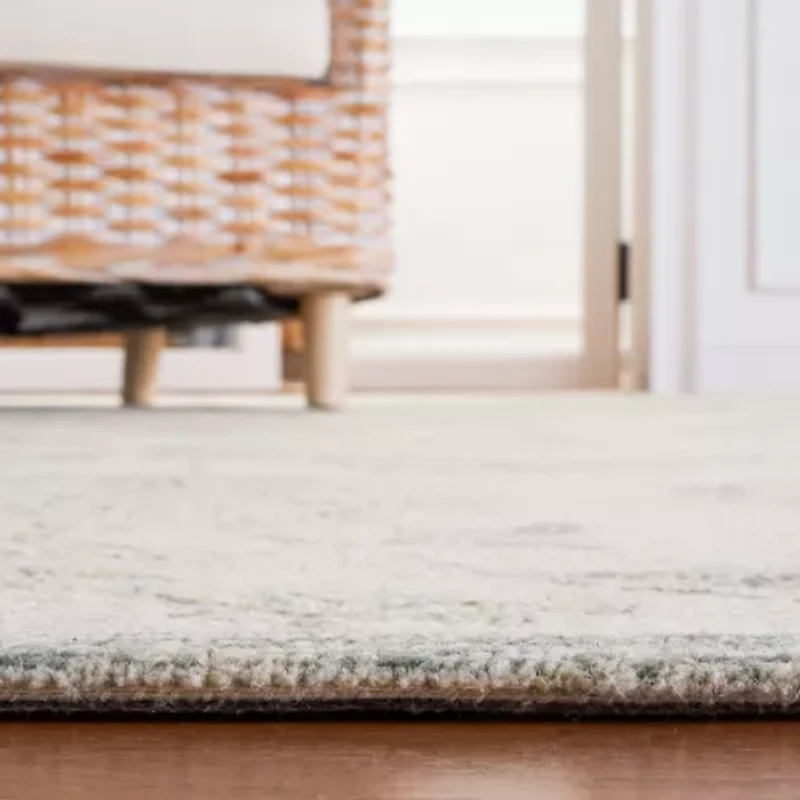 Martha Stewart Leia Floral Hand Tufted Washable 27" X 96" Indoor Rectangle Runner"