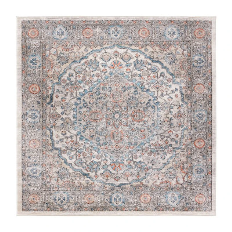 Martha Stewart May Medallion 6'7" X 6'7" Indoor Square Area Rug