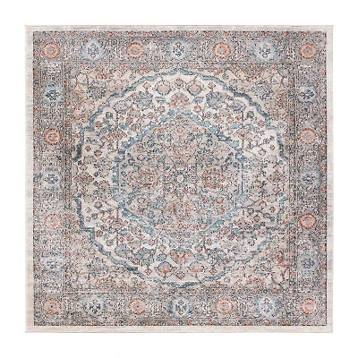 Martha Stewart May Medallion 6'7" X 6'7" Indoor Square Area Rug