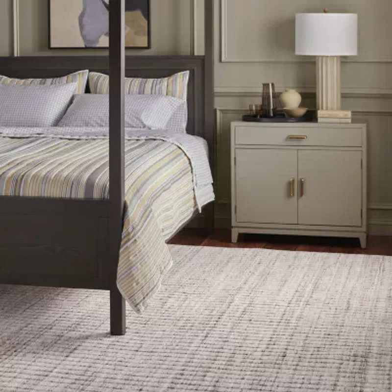 Martha Stewart Tanya Stripe Loomed Indoor Rectangle Area Rug