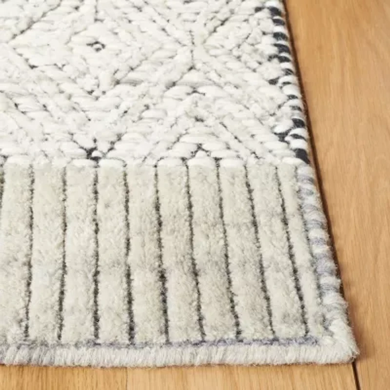 Martha Stewart Jade Bordered Loomed 8' X 10' Indoor Rectangular Area Rug
