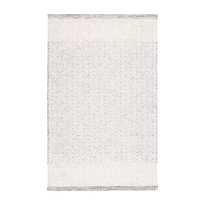 Martha Stewart Zena Bordered Loomed Indoor Rectangular Area Rug