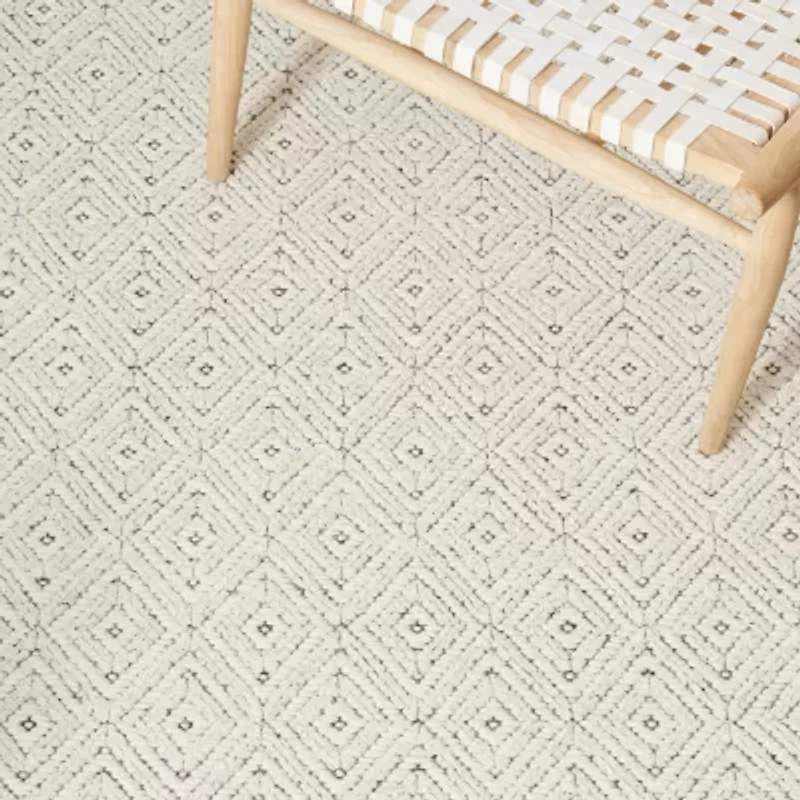 Martha Stewart Zena Bordered Loomed Indoor Rectangular Area Rug