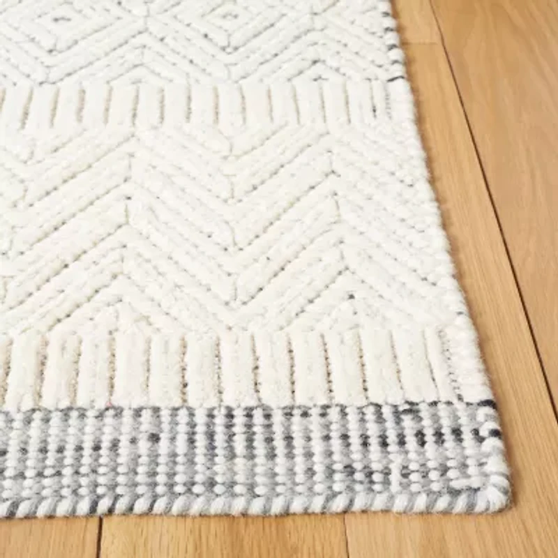 Martha Stewart Zena Bordered Loomed Indoor Rectangular Area Rug