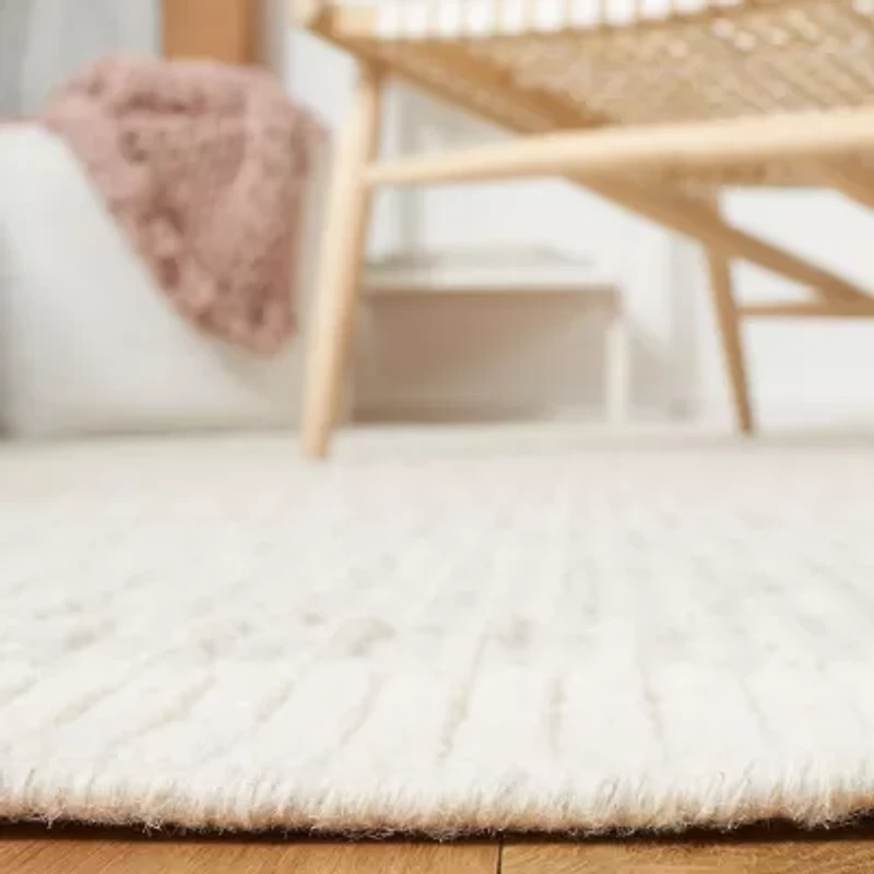 Martha Stewart Faye Stripe Loomed Indoor Rectangular Area Rug