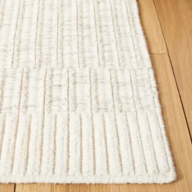 Martha Stewart Faye Stripe Loomed Indoor Rectangular Area Rug