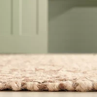 Martha Stewart Nell Bordered Woven 6' X 6' Indoor Round Area Rug