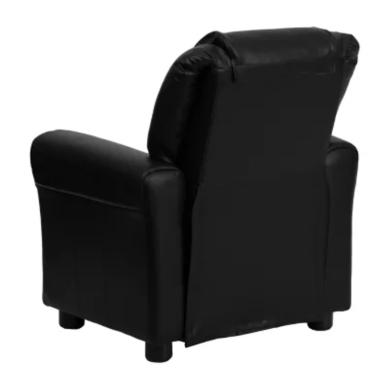 Vana Plush Recliner with Cup Holder for Kids