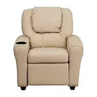 Vana Plush Recliner with Cup Holder for Kids