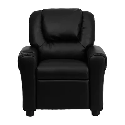 Vana Plush Recliner with Cup Holder for Kids