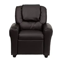 Vana Plush Recliner with Cup Holder for Kids