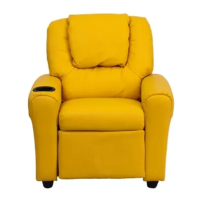 Vana Plush Recliner with Cup Holder for Kids