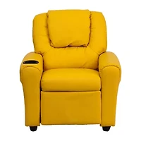 Vana Plush Recliner with Cup Holder for Kids