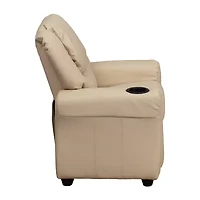 Vana Plush Recliner with Cup Holder for Kids