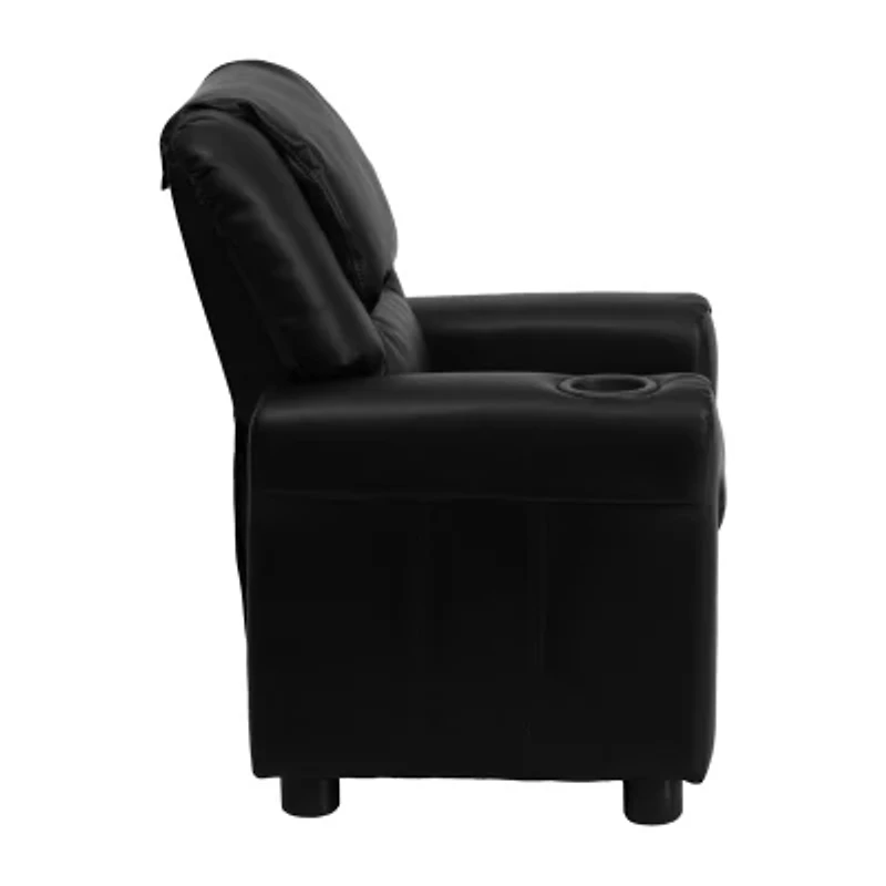 Vana Plush Recliner with Cup Holder for Kids
