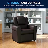 Vana Plush Recliner with Cup Holder for Kids