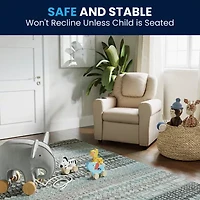 Vana Plush Recliner with Cup Holder for Kids