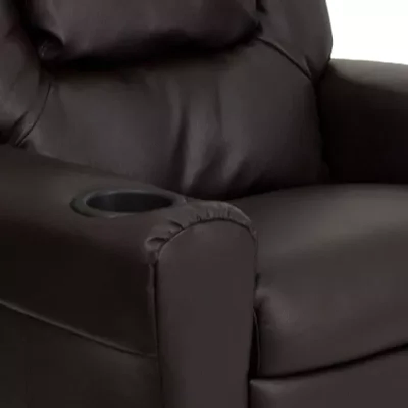 Vana Plush Recliner with Cup Holder for Kids