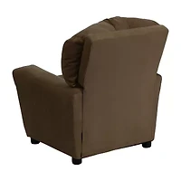 Chandler Plush Recliner with Cup Holder for Kids