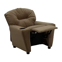 Chandler Plush Recliner with Cup Holder for Kids