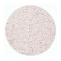 Martha Stewart Edi Floral 6' X 6' Indoor Round Area Rug