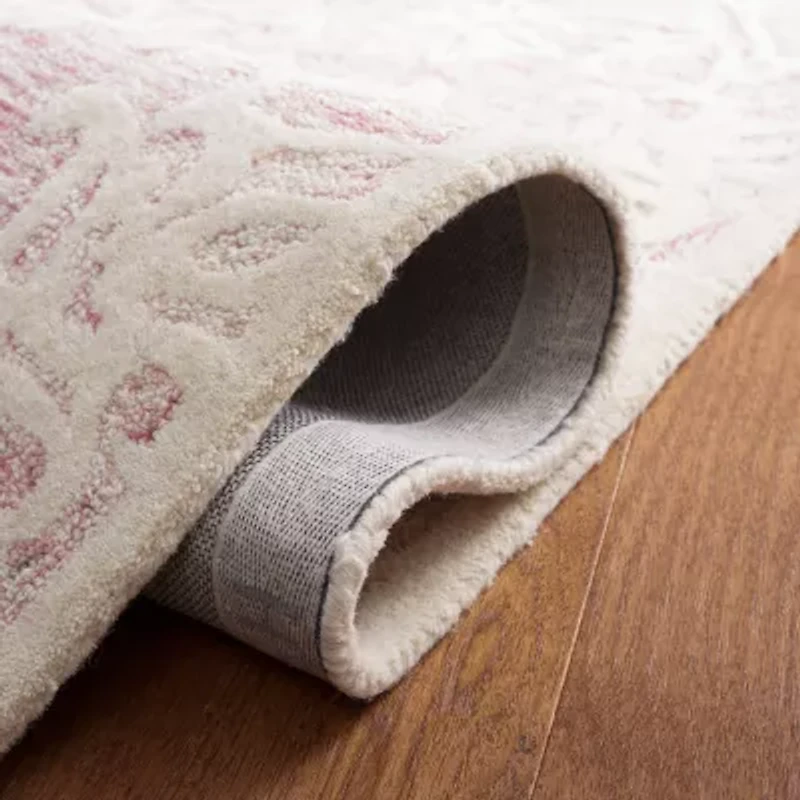 Martha Stewart Edi Floral 6' X 6' Indoor Round Area Rug