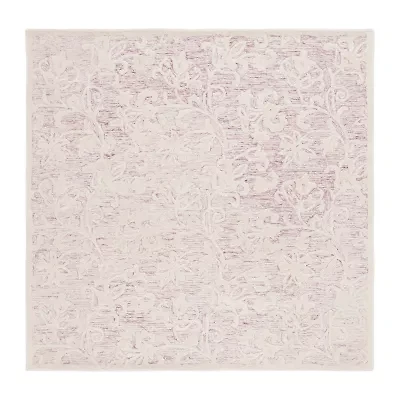 Martha Stewart Edi Floral 6' X 6' Indoor Square Area Rug