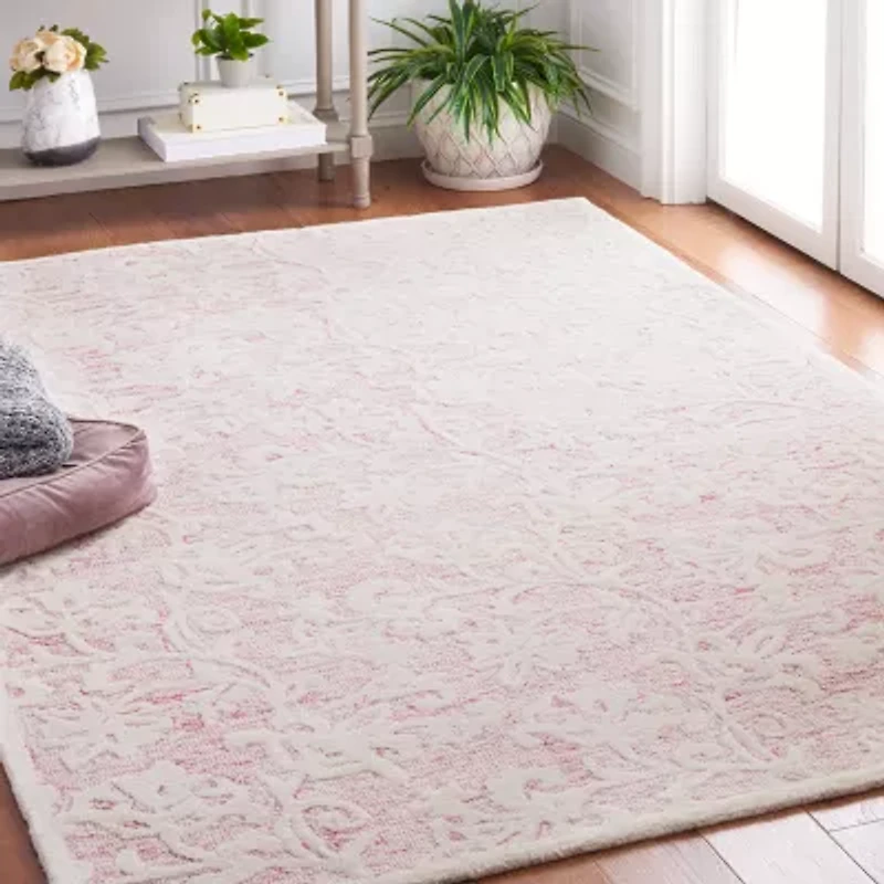 Martha Stewart Edi Floral 6' X 6' Indoor Square Area Rug