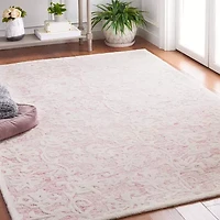 Martha Stewart Edi Floral 6' X 6' Indoor Square Area Rug