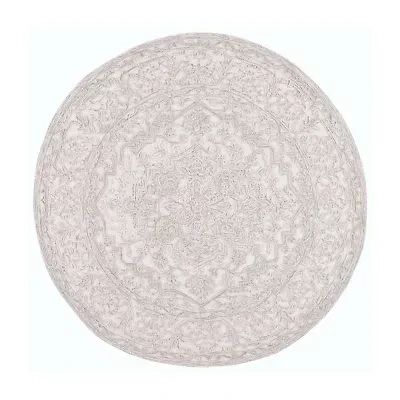 Martha Stewart Zion Bordered 6' X 6' Indoor Round Area Rug