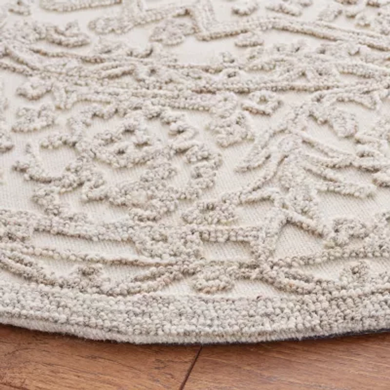 Martha Stewart Zion Bordered 6' X 6' Indoor Round Area Rug