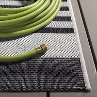 Martha Stewart Ripley Stripe 6'7" X 9' Indoor Rectangular Area Rug"