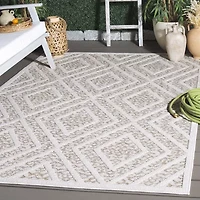 Martha Stewart Iris Geometric Outdoor Rectangular Area Rug
