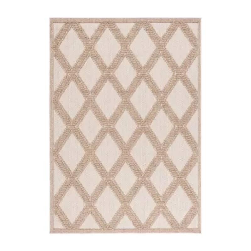 Martha Stewart Lora Geometric Outdoor Rectangular Area Rug