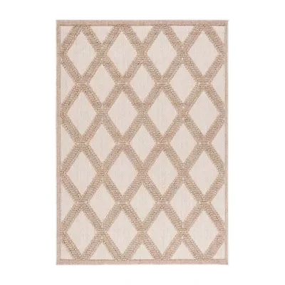 Martha Stewart Lora Geometric Outdoor Rectangular Area Rug