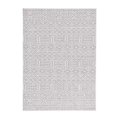 Martha Stewart Lora Geometric Outdoor Rectangular Area Rug