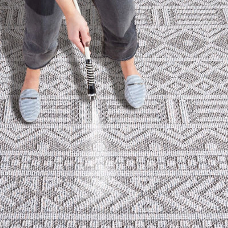 Martha Stewart Lora Geometric Outdoor Rectangular Area Rug