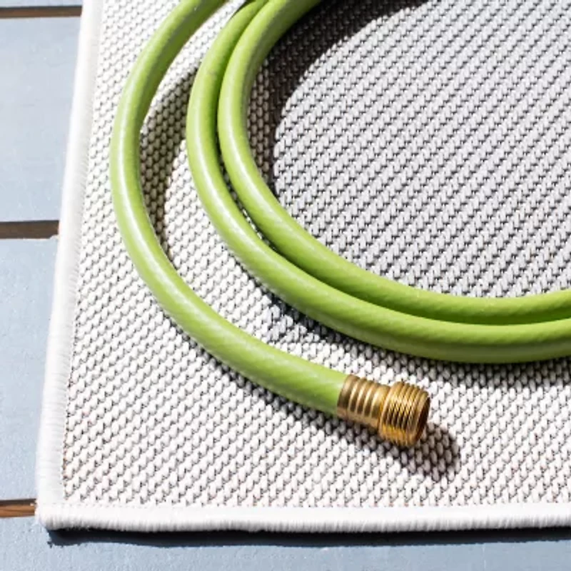 Martha Stewart Alena Bordered Washable Outdoor Rectangular Area Rug