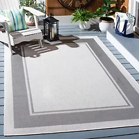 Martha Stewart Alena Bordered Washable Outdoor Rectangular Area Rug