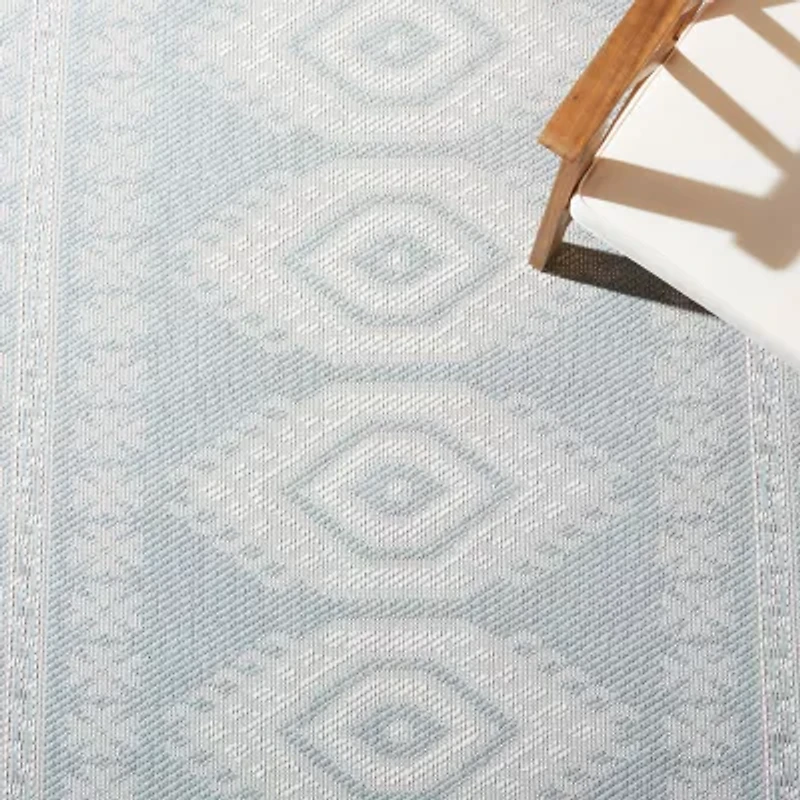 Martha Stewart Meera Medallion Washable Outdoor Rectangular Area Rug