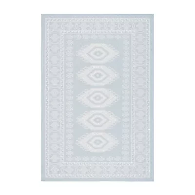Martha Stewart Meera Medallion Washable Outdoor Rectangular Area Rug