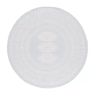 Martha Stewart Meera Medallion 6'7" X 6'7" Outdoor Round Area Rug