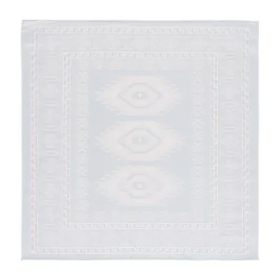 Martha Stewart Meera Medallion Washable 6'7" X 6'7" Outdoor Square Area Rug"