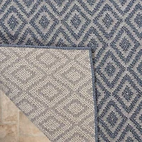 Martha Stewart Eve Geometric 6'7" X 8'7" Outdoor Rectangular Area Rug"