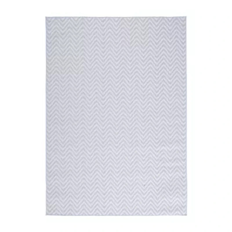 Martha Stewart Romi Chevron Washable Outdoor Rectangular Area Rug