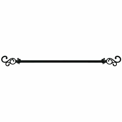 Buono II ¾" Adjustable Curtain Rod with Medley Finial
