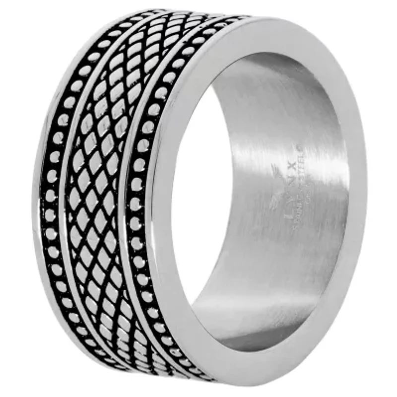 Mens 9M Sterling Silver Band